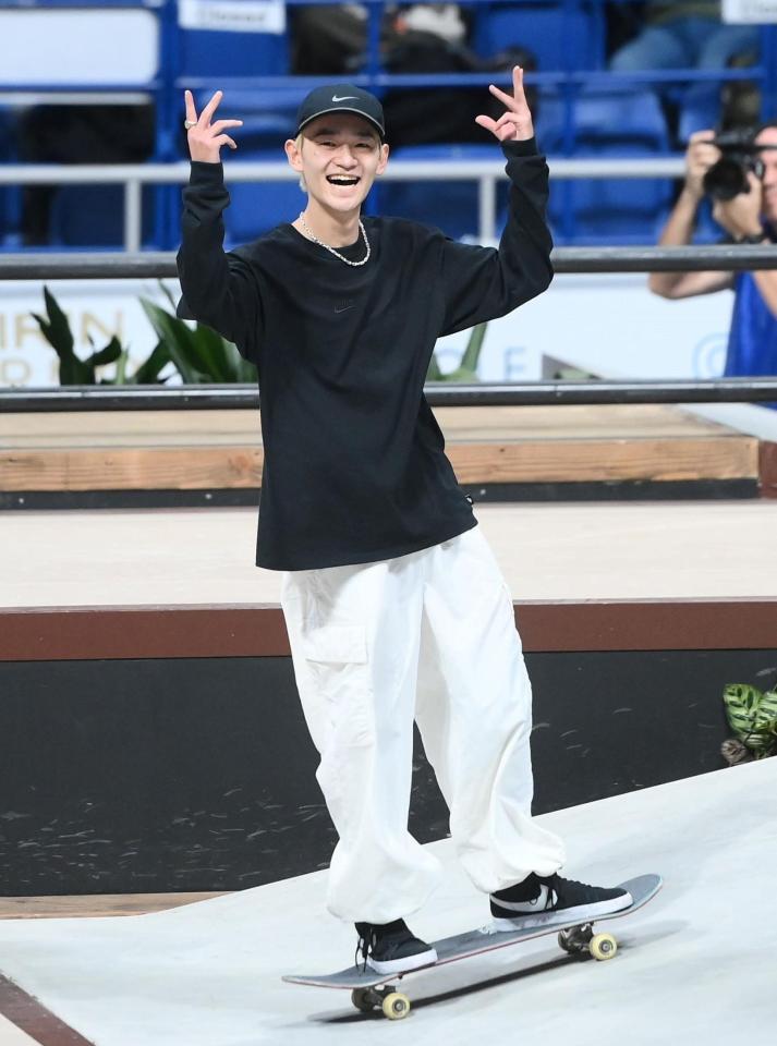 　世界選手権初優勝を飾った白井空良（撮影・堀内翔）