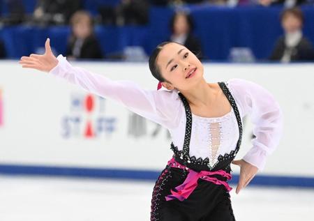 島田麻央、３Ａ決めるも３回転ルッツで転倒　伊藤みどり以来３９大会ぶりの中学生Ｖ目指す