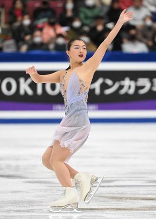 坂本花織「大満足！」ＳＰ首位発進　“今季世界最高”で３連覇へ視界良好「おなかの痛みもほぼ完治」