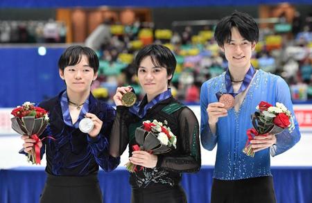 宇野昌磨が連覇　羽生結弦らに並ぶＶ６「今年が限界。みんな育っている」「僕じゃなかったら相当緊張」