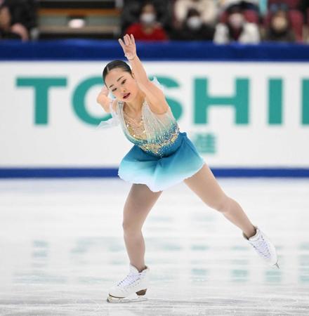 １５歳島田麻央　ＳＰ７位から巻き返し３位　トリプルアクセル成功も４回転は転倒「悔しい気持ち」