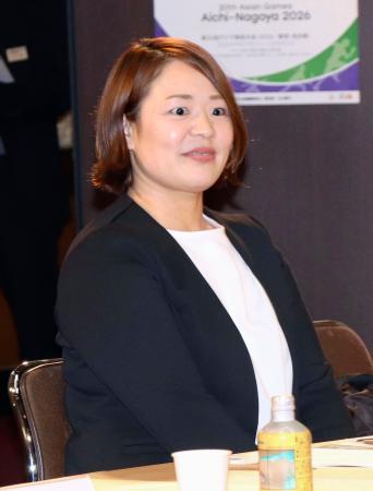 　２０２６年夏季アジア大会とアジアパラ大会のアスリート委員会の初会合に出席した谷本歩実さん＝２６日午後、名古屋市