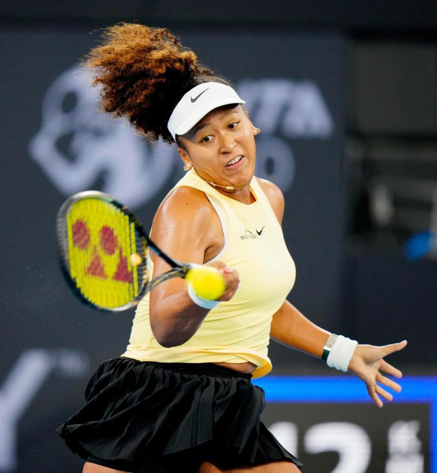 女子シングルス１回戦でタマラ・コルパチュと対戦する大坂なおみ（共同）