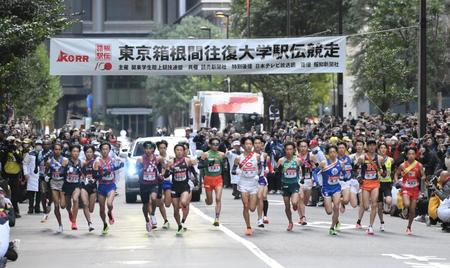 １区唯一の留学生ランナー、駿河台大・レマイヤンが区間記録ペースで飛び出す　駒大・篠原らが追走