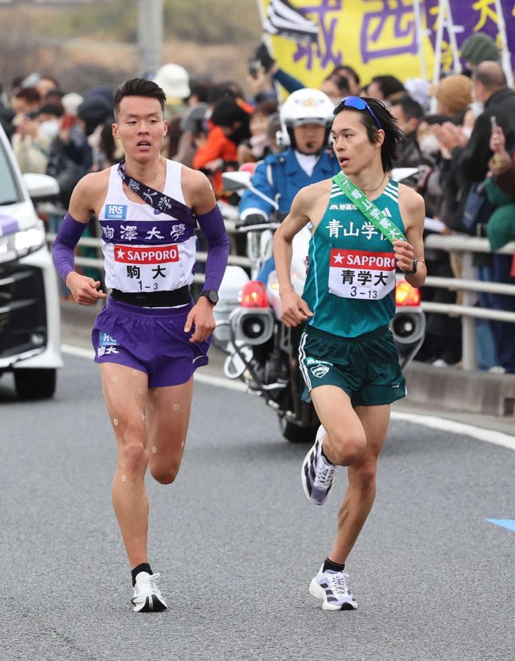 青学大“駅伝男”太田が駒大を止めた 日本人初１時間切りでトップ浮上 残り３キロでサングラス外しスパート/スポーツ/デイリースポーツ online