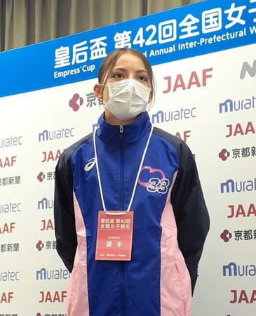 　前日取材に応じたドルーリー朱瑛里