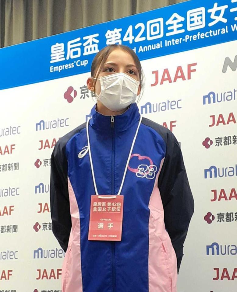 　前日取材に応じたドルーリー朱瑛里