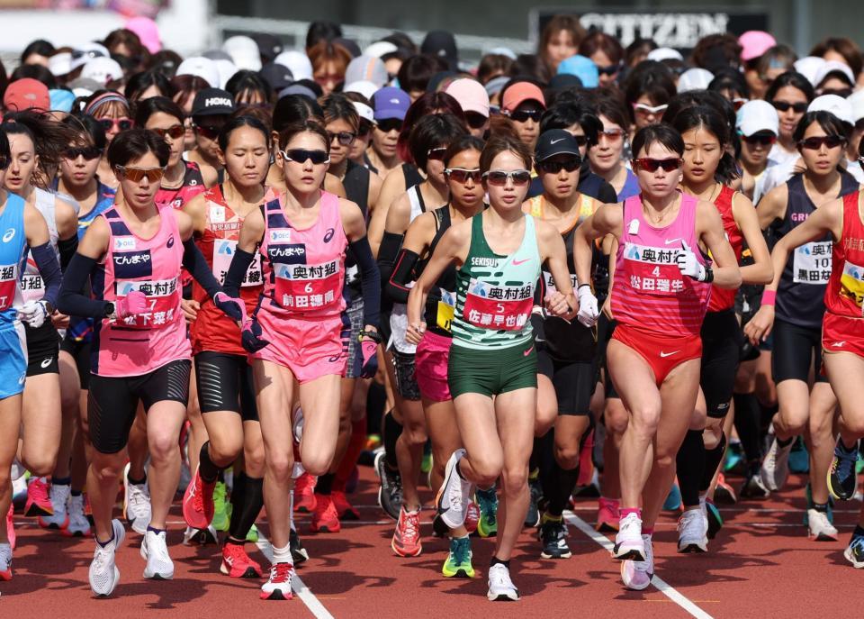 大阪国際女子マラソン、残り1枚のパリ五輪切符かけ松田瑞生、前田穂南が5キロで先頭集団 ペースメーカーは新谷仁美 スポーツ デイリースポーツ Online