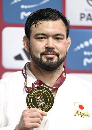 　男子１００キロ級で金メダルを獲得したウルフ・アロン＝パリ（共同）