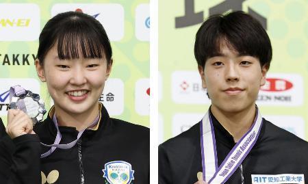 卓球団体に１５歳張本美和と篠塚　パリ五輪代表予定選手発表