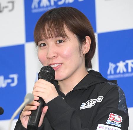 【写真】平野美宇　代表入りは美誠のおかげ「伊藤選手がいたからここまで来られた」「頑張る責任がある」