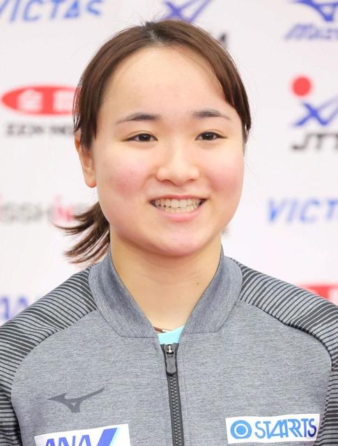 卓球 五輪落選の伊藤美誠、笑顔で「出た試合は全部勝ちたい」 世界卓球