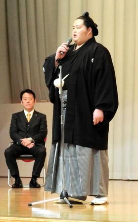 琴ノ若　母校の大関昇進報告会で後輩２２００人から祝福「いい報告ができてよかった。懐かしかった」