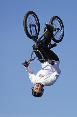 　女子ＢＭＸフリースタイル・パーク予選で９位の大池水杜＝江の島