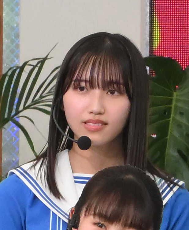　乃木坂４６公式ライバルメンバー発表会に出席した山口結杏＝２０２３年