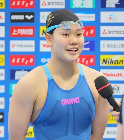 平井瑞希、１００ｍバタフライ全体２位で決勝進出　決勝は憧れ・池江璃花子が隣「競れたらうれしい」