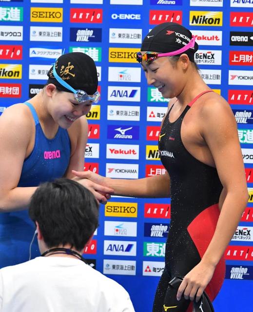 高校2年生、平井瑞希が初五輪切符！憧れ池江の隣で堂々快泳V 池江