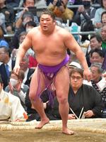 　新入幕初日から１０連勝を挙げた尊富士（撮影・和田康志）