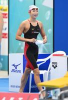 　女子１００メートル自由形予選を終えた池江璃花子（撮影・堀内翔）