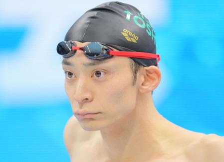 入江陵介、２００背泳ぎ２位通過　無言で集中力高める　１９日の本命１００背泳ぎは五輪ならず