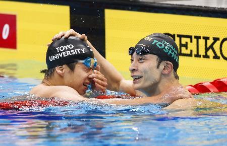 １９歳の三井と竹原らパリ五輪へ　競泳代表選考会、入江は落選