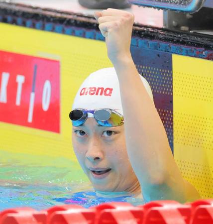 鈴木聡美３３歳　平泳ぎ２種目目の五輪内定　後続突き放し２００ｍ快勝「入江さんの泳ぐ姿に心を打たれて」