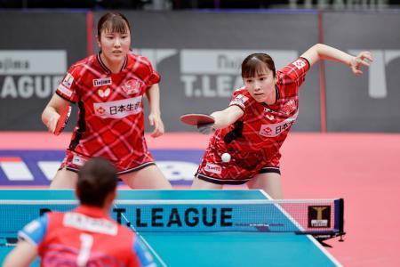 卓球女子、日本生命が２季ぶりＶ　Ｔリーグ・プレーオフ最終日