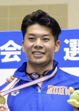 競泳五輪代表主将は水沼尚輝　２２年世界選手権銀メダル