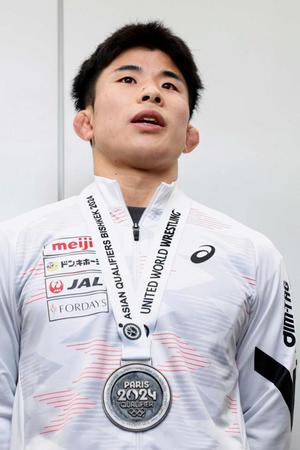 パリ五輪レスリング男子代表決定の曽我部　夏の本番見据えて「金メダル取るのが本当の目標」
