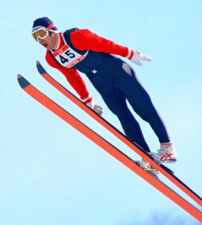 　１９７２年札幌冬季五輪のスキー・ジャンプ70メートル級で優勝した笠谷幸生さん＝宮の森