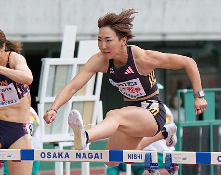 　女子１００メートル障害決勝で５位の寺田明日香