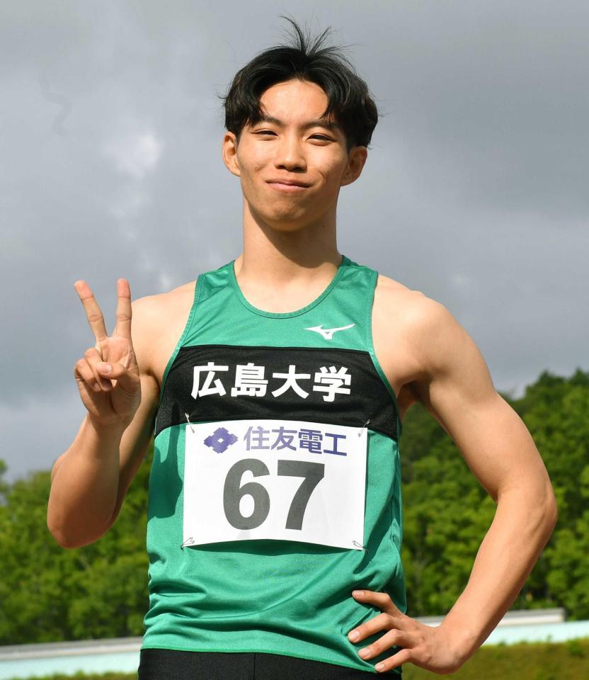 21歳・山本匠真 10秒08で2位「雲の上と思っていた舞台が明確に