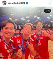 　高橋藍のインスタグラム＠ｒａｎ．ｖｏｌｌｅｙｂａｌｌ０９０２より 