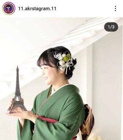 藤波朱理のインスタグラム＠１１．ａｋｒｓｔａｇｒａｍ．１１より