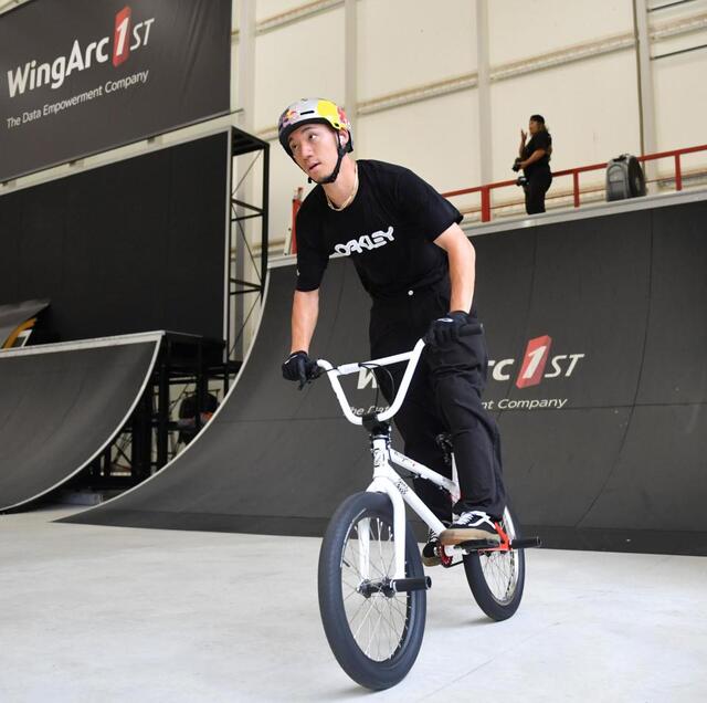 BMX代表の中村輪夢 パリ五輪で「1位を持ってこられたら」 阪神の劇