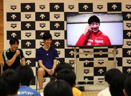 石川祐希が早朝５時からトークショー　マルチスポーツ「挑戦してほしい」中学生向けスポーツイベント