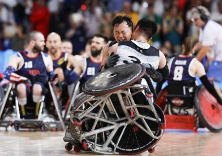 車いすラグビー日本「金」　米国破り初優勝