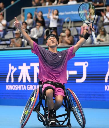 車いすテニス　小田が連覇　圧巻全試合ストレート勝ち「これからも勝ち続けます」