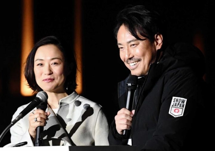 　皆川賢太郎氏と上村愛子氏（２０１９年撮影）