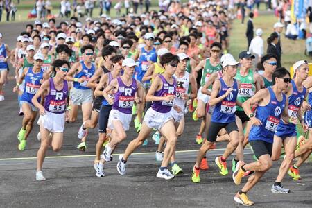 箱根駅伝本選出場を目指し懸命に走る各校のランナー