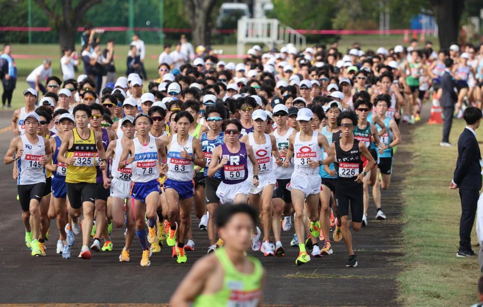 箱根駅伝本選出場を目指し懸命に走る各校のランナー