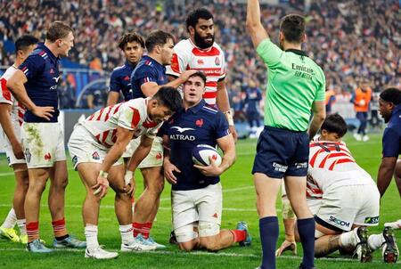 エディーＪＡＰＡＮがフランスに大敗　パワーに屈して失点、力不足露呈　主将・ＳＯ立川も痛手の負傷