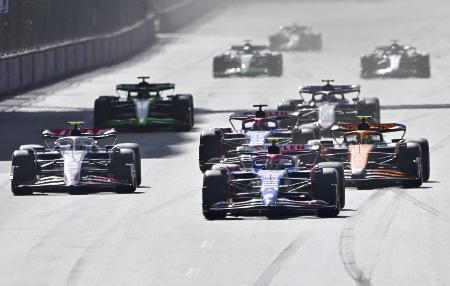 　Ｆ１シリーズ第１７戦、アゼルバイジャンＧＰ決勝＝９月１５日、バクー（ゲッティ＝共同）