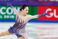 　女子フリーで演技する樋口新葉