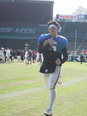 大学日本一へ意気込む立命大ＱＢ竹田剛