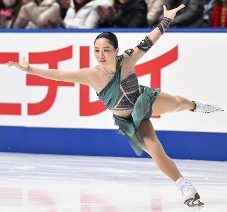 　華麗な演技を披露する樋口新葉（撮影・北村雅宏）