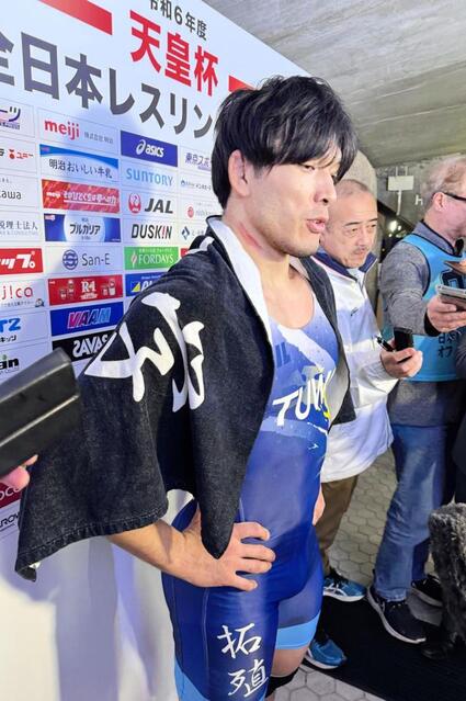 レスリング高谷惣亮、大会直前にバイク事故も奮闘3位 雨でスリップ