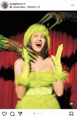 　ザギトワのインスタグラム＠ａｚａｇｉｔｏｖａより