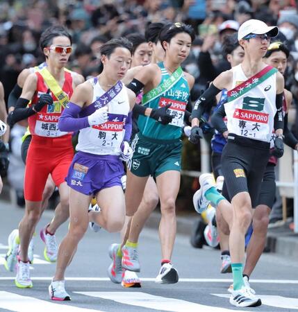 箱根駅伝１区　３強では駒大が２位、国学院６位、青学大１０位でエース集う２区へ　３強は１３秒差にひしめく