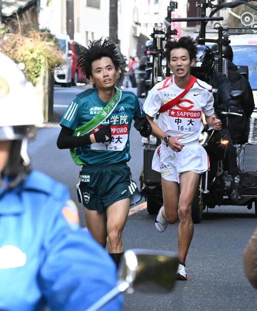 青学大が5区でついに逆転首位に “若の神”若林が45秒差ひっくり返す